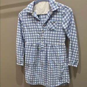 Vineyard Vines Blue Checkered Girls Dress